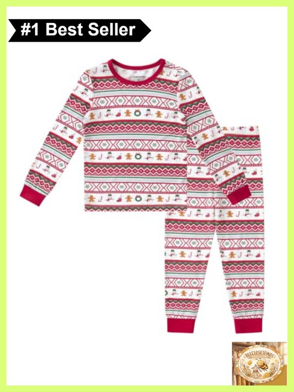 Viscose from Bamboo Pajama Set Snug Fit Long Sleeve Toddler Girls Sleepwear